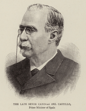The Late Senor Canovas del Castillo (engraving)