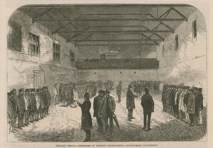 Drilling Special Constables (engraving)