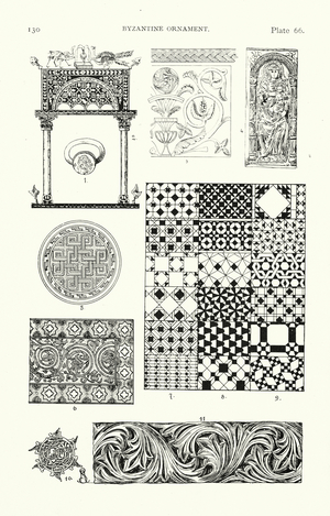 Byzantine ornament (litho)