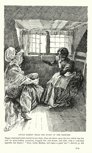 Illustration for Little Dorrit by Charles Dickens (litho)