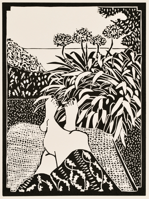 Months of the year: June, 2012 (linocut) 