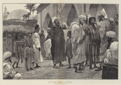 The Slave Market in Morocco (engraving)