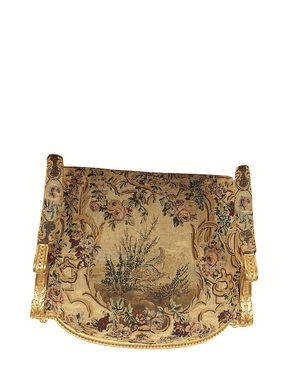 Armchair (gilded wood with tapestry)