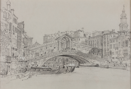 The Rialto, Venice, date unknown (watercolour on paper)