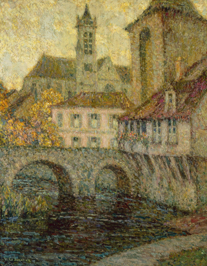 La Porte de Bourgogne, Moret, 1918 (oil on canvas)