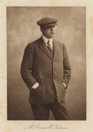 Mr Ernest W Robinson (b/w photo)