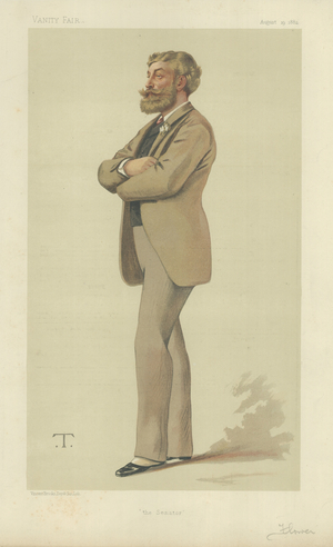 Mr Cyril Flower (colour litho)