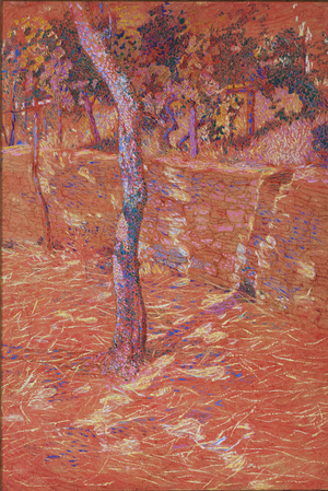 Tree and wall, 1905-06 (oil on cardboard)