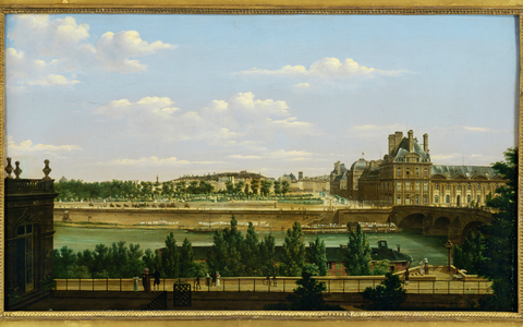 Le Palais et le Jardin des Tuileries vers le Quai d'Orsay (painting on canvas)