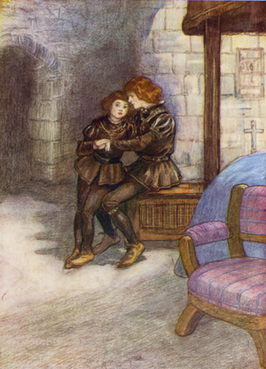 The Princes In The Tower (colour litho)