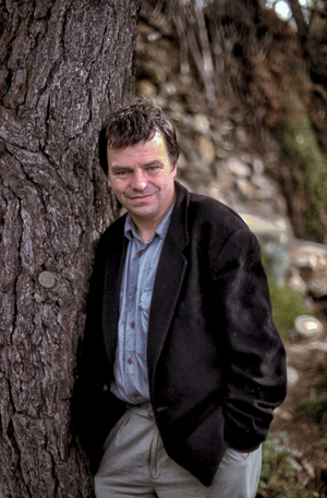 Neil Jordan in 1992 near Dublin, Ireland (photo)