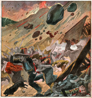 Earthquake in Chile, 1921 (print)