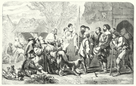 Falstaff Passant la Revue de ses Recrues (engraving)