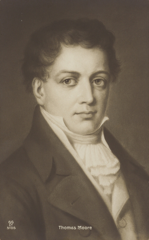 Thomas Moore (1779-1852), Irish poet, singer and entertainer (litho)