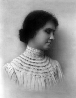 Helen Keller (1880-1968) American writer and lecturer. Photographed c. 1905