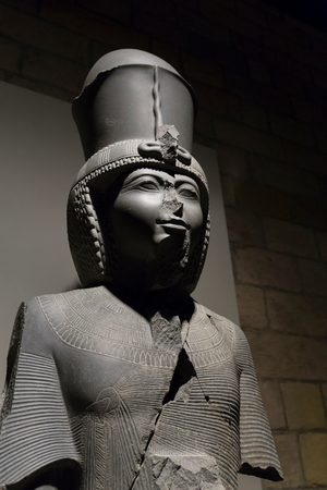 Statue of Ramses III, 20th dynasty, from Karnak (greywacke)