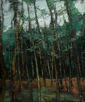Tunstall Forest, 1964 (oil on canvas)
