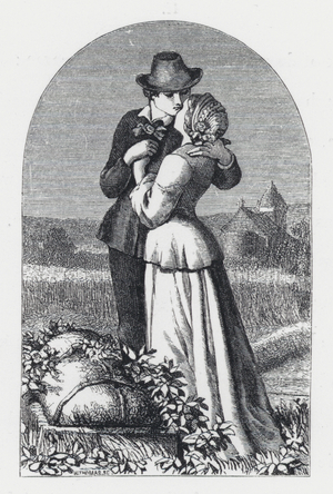 Illustration for Tennyson's poem, The Princess (engraving)
