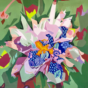 Floral Abstract #2, 2023 (gouache on paper)