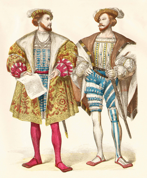 Henry d'Albret, Claude de Lorraine (copper plate print)