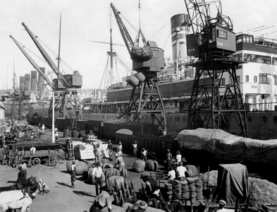 Harbour, Durban, Southafrica, Africa, 1920-30 (b/w photo)