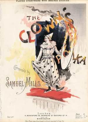 The Clown Polka (colour litho)