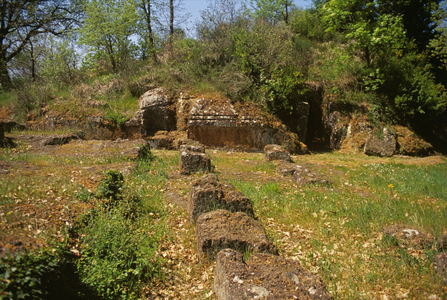 Etruscan tombs near Viterbo, Italy (photo)