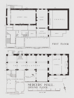 Mercers' Hall (litho)