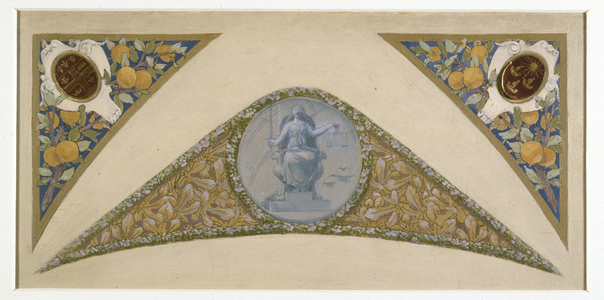 Esquisse pour l'escalier des Fêtes de l'Hôtel de Ville de Paris : Balance, between 1888 and 1898 (oil)
