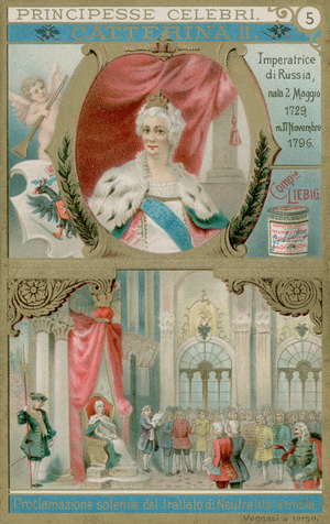 Queen Catherine the Great (chromolitho)