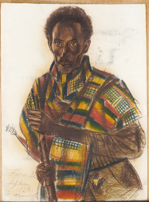 Fara Ali, Afdem,  (pastel on paper)