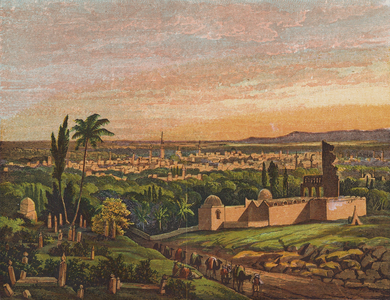 Damascus, Syria (colour litho)