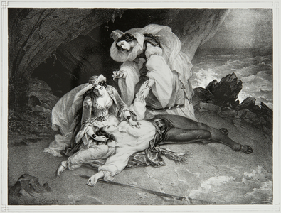 Don Juan shipwreck, 19th century (Engraving)