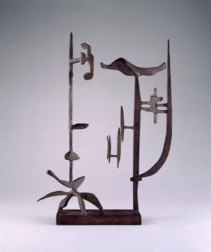 Family Totem, 1951 (steel, painted brown and rose)