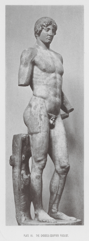 Phidias or Pheidias: The Choiseul-Couffier Pugilist (b/w photo)