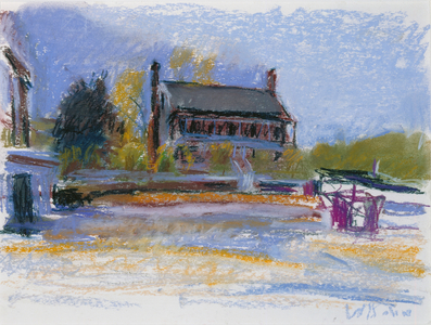 Ezekiel Harris House, 1998 (pastel on paper)
