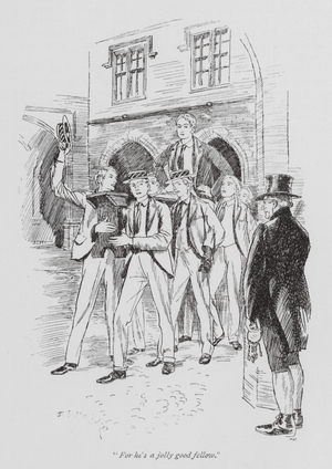 Illustration for Tom Brown's School-Days (litho)