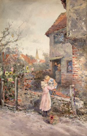 The Welcome, 1887 (watercolour)