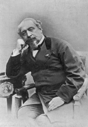 Emperor Napoleon III. (b/w photo)