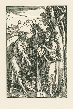 Saint John the Baptist and Saint Onophrius, c.1503-04 (woodcut)