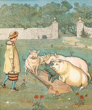 The Farmer's Boy (colour litho)