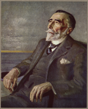 Portrait of Joseph Conrad (colour litho)
