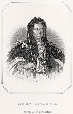 Portrait of Sidney Godolphin, Earl of Godolphin, 1835 (litho)