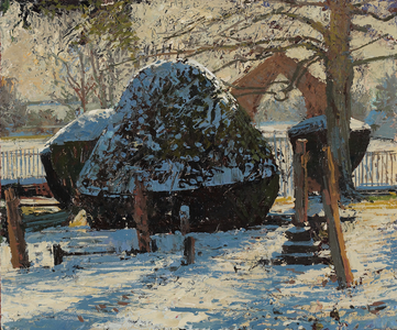 Churchyard in the Snow