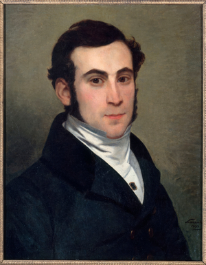 Portrait of an unknown man, presumed to be Alexandre-Auguste Ledru-Rollin, in 1833 (oil on canvas)