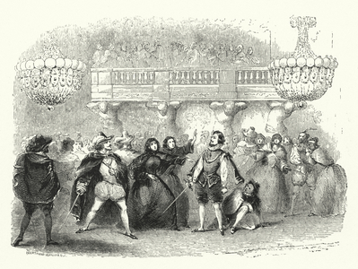 Illustration for Mozart's opera Don Giovanni (engraving)