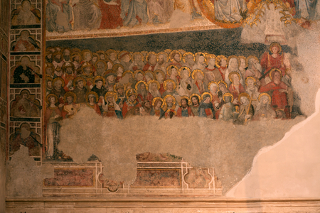 Cathedral (Catedral de Santa María). The cloister. The chapel (San Blas). Wall paintings.