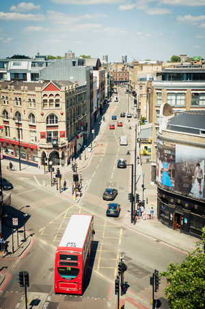 UK, London, East London view, Shoreditch (photo)