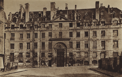 L'entree principale du Lycee Louis-le-Grand en 1887 (b/w photo)