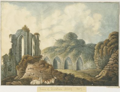 Croxden Abbey: water colour painting, 1837 (painting)